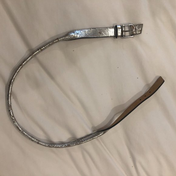 Alexander McQueen Silver/metallic Leather Belt main image 5